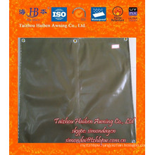 Army green Polyester Tarpaulin Sheet With Eyelets For Various Covers